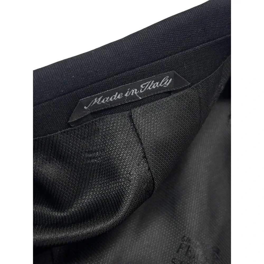 vtg 90s Gianfranco Ferre Studio Italy 56 46R 38x32 Black 2pc Pant Suit Pleated
